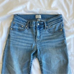 JCrew Toothpick 8” Skinny Jeans